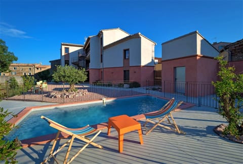 Property building, Pool view, sunbed