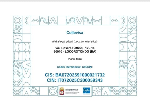 Residenza COLLEVISA Apartment in Locorotondo