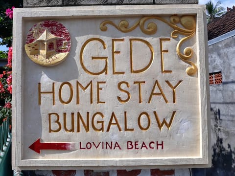 Gede Homestay Vacation rental in Buleleng