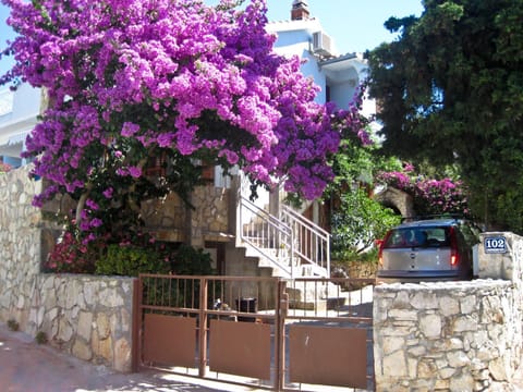 Property building, Facade/entrance, BBQ facilities, Garden, View (from property/room), Balcony/Terrace, Garden view, Street view, Area and facilities