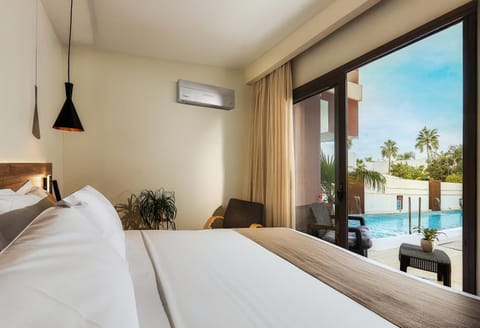 Bed, View (from property/room), Bedroom, air conditioner