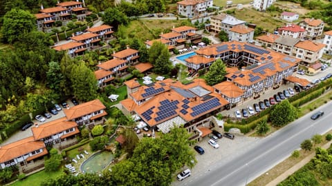 Property building, Neighbourhood, Natural landscape, Bird's eye view, Parking