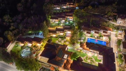 Property building, Night, Bird's eye view