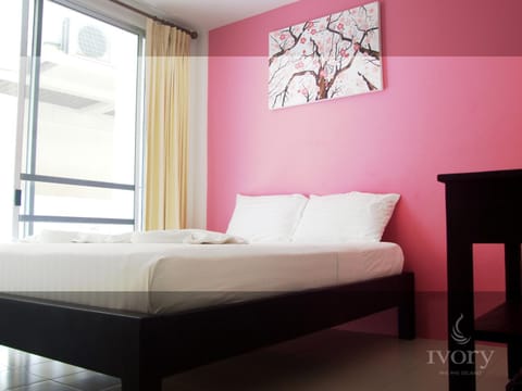 Bed, Property logo or sign, Property logo or sign, Photo of the whole room, Decorative detail