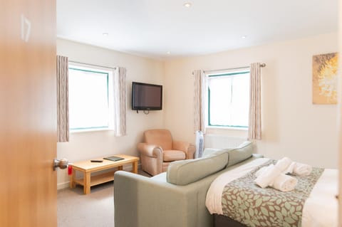 Bed, TV and multimedia, Photo of the whole room, Seating area, Bedroom