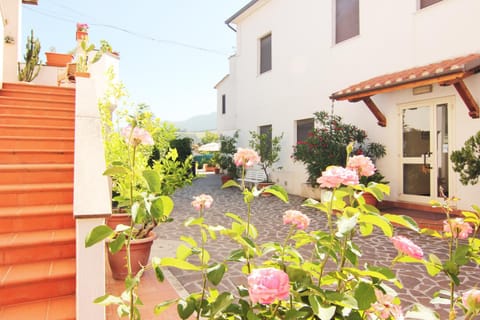 Facade/entrance, Spring, Day, Garden view