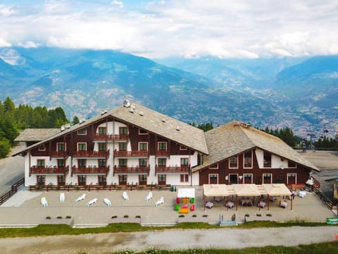 Property building, Spring, Natural landscape, Bird's eye view, Mountain view