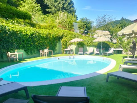 Natural landscape, Pool view, Swimming pool, sunbed