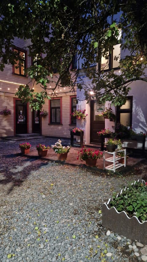 Property building, Night, Garden, Parking