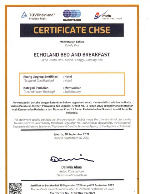 Echoland Boutique Bed And Breakfast Bed and Breakfast in North Kuta