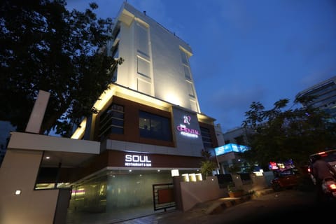 Property building, Night, City view