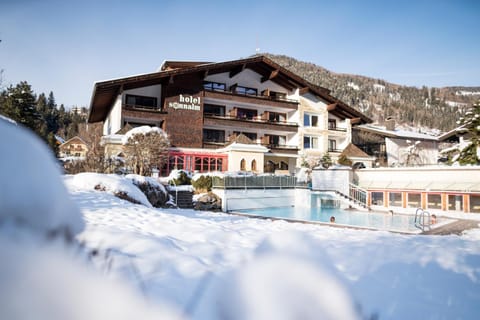 Property building, Winter, Garden view