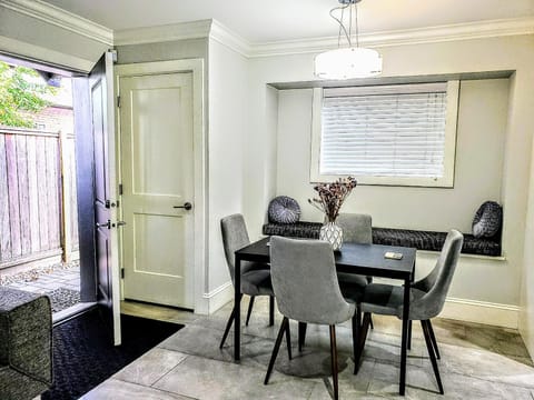 Facade/entrance, Living room, Seating area, Dining area