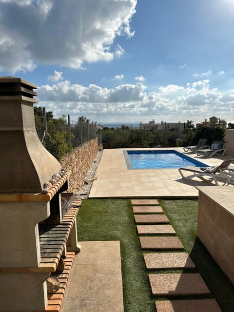 Natural landscape, Pool view, Swimming pool, sunbed
