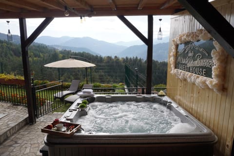 Patio, Natural landscape, Hot Tub, Mountain view