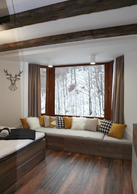 Photo of the whole room, Decorative detail, Mountain view