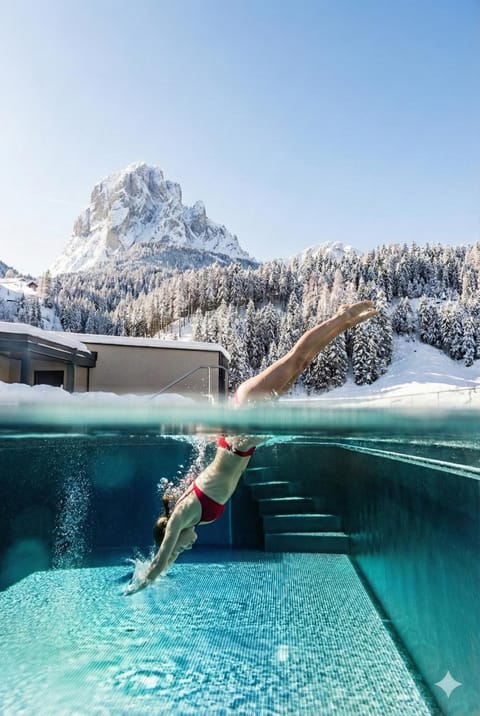 Natural landscape, Winter, Pool view, Swimming pool