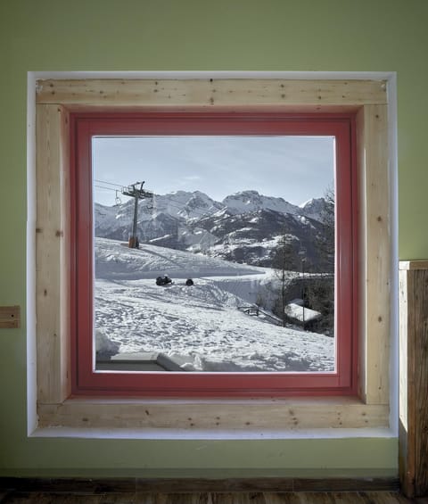 Natural landscape, Winter, Skiing, Mountain view