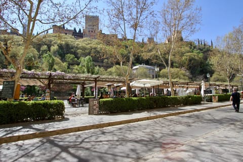 Nearby landmark, Restaurant/places to eat, Spring, Day, People, Neighbourhood, Natural landscape, Shopping Area
