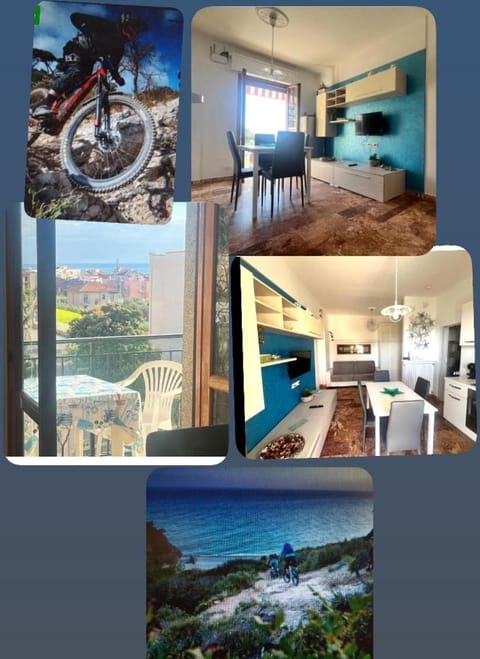 APARTMENT Aurora & Nicole IDEAL per bike 1 free parkings large e wi-fi free e x family mtb climbing con terazza vista mare Apartment in Pietra Ligure