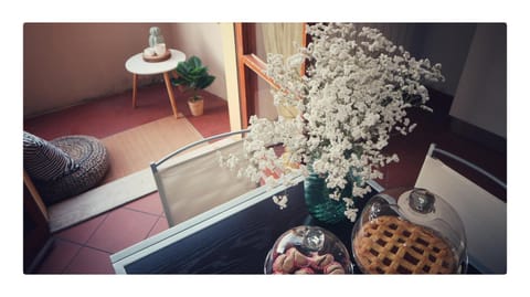 Coffee/tea facilities, Balcony/Terrace, Kitchen or kitchenette, Living room, Dining area, Italian breakfast