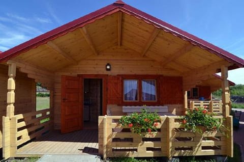 Domki drewniane OW Latarnik Nature lodge in West Pomeranian Voivodeship, Poland