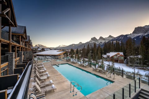 Pool view, Swimming pool, Swimming pool, Sunset