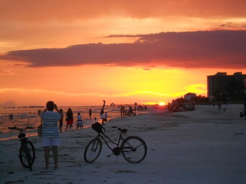 Natural landscape, Beach, Sea view, Sunset