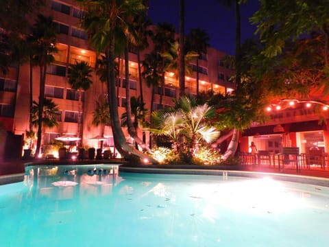 Patio, Night, Garden, Balcony/Terrace, Swimming pool