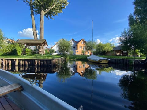 Natural landscape, Garden, Canoeing, River view