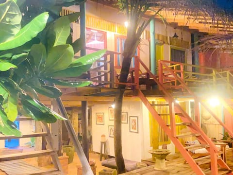 Property building, Night, Garden view