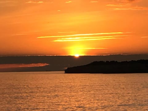 Natural landscape, Sea view, Sunset