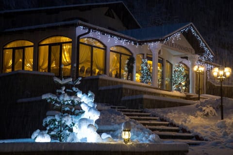 Property building, Winter, On site, Area and facilities, Sunset