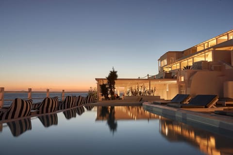 Swimming pool, Sunset