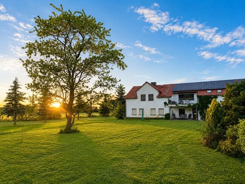 Property building, Garden, Garden view, Sunset
