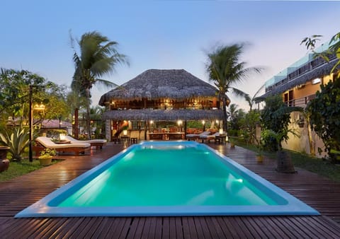 Natural landscape, Pool view, Swimming pool, sunbed