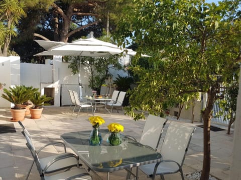 Patio, Property logo or sign, Garden