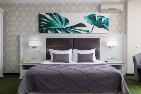 Bed, Photo of the whole room, Bedroom, air conditioner