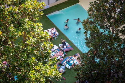 People, Garden, Lounge or bar, Garden view, Pool view, Swimming pool