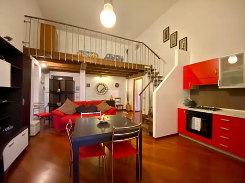 Kitchen or kitchenette, Living room, Dining area