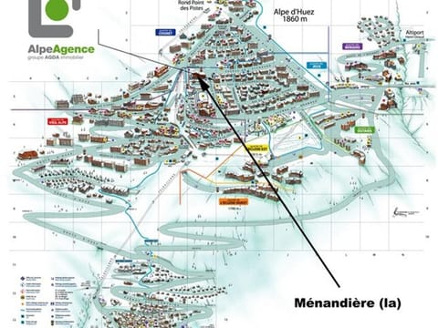 Studio chaleureux pour 4 pers. au pied des pistes - L'Alpe d'Huez - FR-1-405-19 Apartment in L'Alpe d'Huez