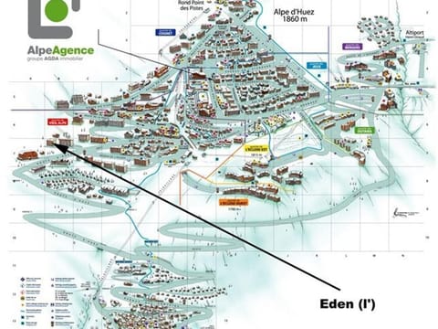 Charmant 2 pièces 6 pers avec balcon sud, proche télé-siège et commerces à l'Alpe d'Huez - FR-1-405-3 Apartment in Huez