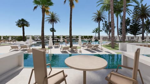 Balcony/Terrace, Swimming pool, sunbed