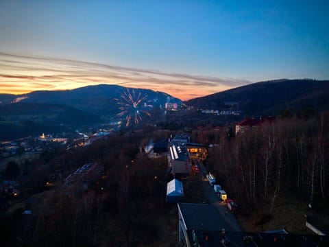 Day, Neighbourhood, Bird's eye view, Mountain view, Sunset