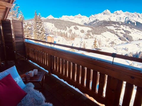 Winter, View (from property/room), Balcony/Terrace, Mountain view