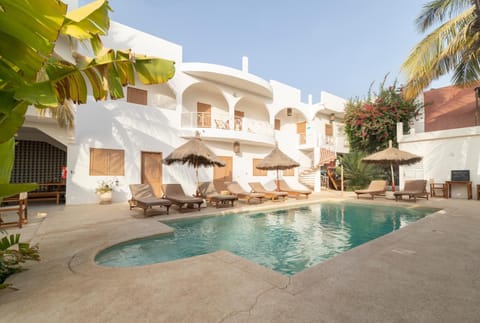 Pool view, Swimming pool, sunbed