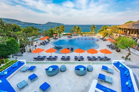 Restaurant/places to eat, Day, Summer, View (from property/room), Sea view, Area and facilities, Swimming pool, Sunrise, Sunset