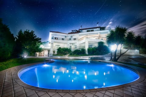 Night, Swimming pool, Swimming pool