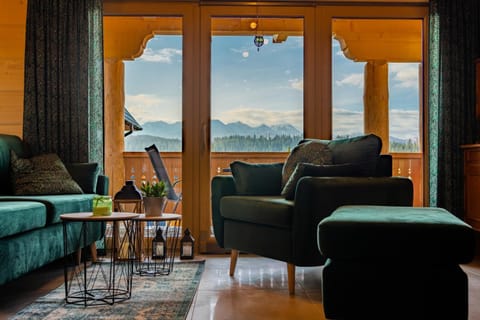 Natural landscape, Living room, Seating area, Mountain view