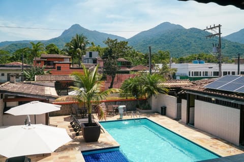 Day, Natural landscape, Mountain view, Pool view, Swimming pool, sunbed